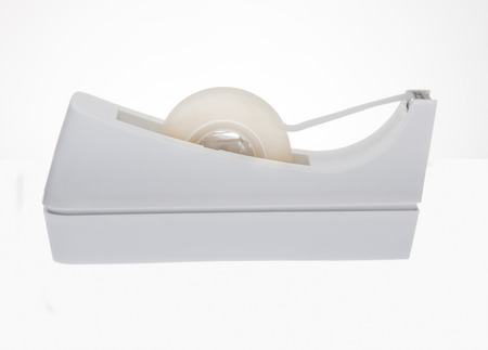 White tape dispenser for modern officeの写真素材