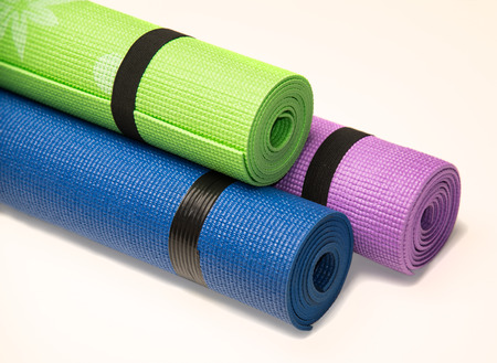 Roll out mats for workout and aerobicsの写真素材