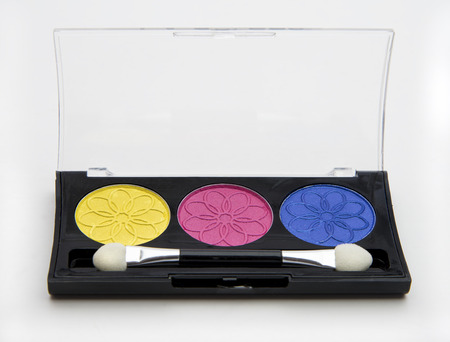 Multi colored shades for colorful eye shadowsの写真素材