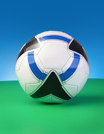 Soccer Ball on Fieldの写真素材