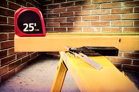 Tools for construction job siteの写真素材