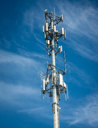 Communicatios tower  and microwave units for scanning signals