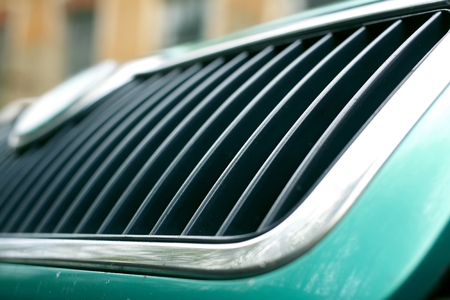 Front car mask, macroの写真素材