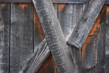 Old wooden door