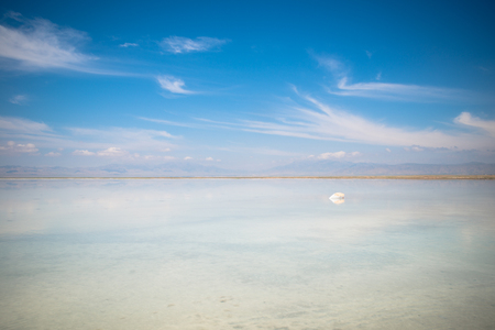 Qinghai Chaka Salt Lakeの写真素材