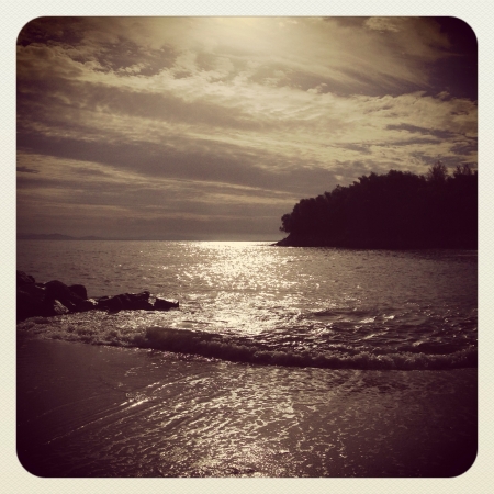 Calm morning seaの素材