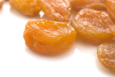 isolated, white, background, apricot, driedの写真素材