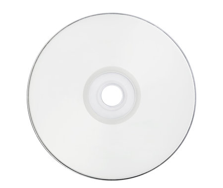 blank disk is on white