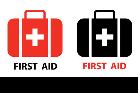 First aid kit medical icon, vector illustration.のイラスト素材