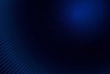 Modern line on blue background,Perspective of lines on blue background. vector, illustration