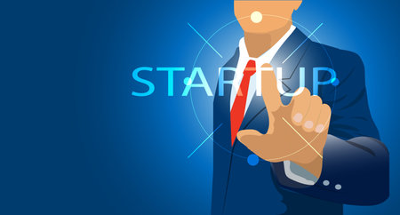 Start up a business growth,businessman  startup business. male investor accelerate start-up project...