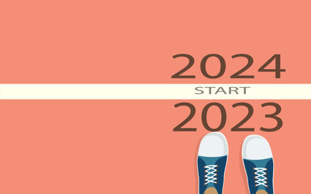 stands at the finish line of 2023 and gives a new start to 2024 New goals, plans, actions and...