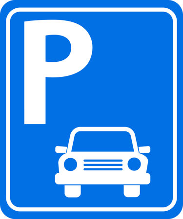 Car Parking Symbol Sign, Vector Illustration, Isolate On White Background Labe. vectorのイラスト素材