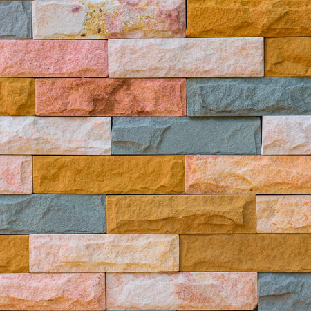 Stone brick wall texture background 