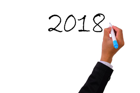 Business  Hand writing with marker  2018の写真素材