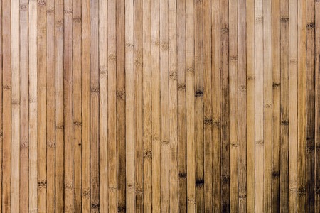close up of old bamboo wall background textureの写真素材