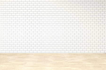 Blank wall interior with ligt shadow from windowsの写真素材