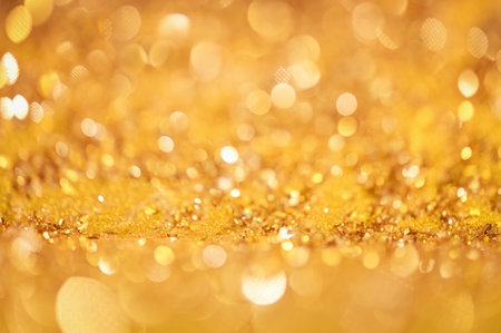 Abstract Gold Glitter bokeh Background Christmas lights ,Abstract Blurred Bokeh Holiday festive...