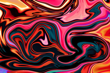 Colorful liquid paint marbling ,Liquid marble texture design, colorful marbling surface, vibrant...