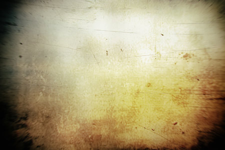 Vintage old paper canvas texture film grain, dust and scratches texture with vignette border toy camera effect background for design backdrop or overlay designの写真素材