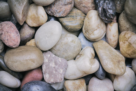 Abstract pebble stone nature texture background.