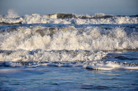 Sea waves of the Atlantic Oceanの写真素材
