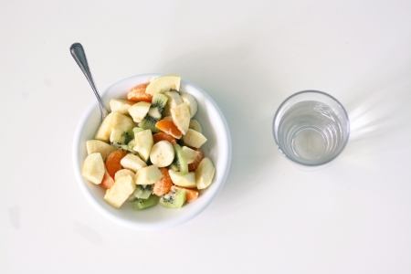 Bowl of fruit salad.の写真素材