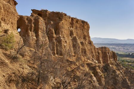 Guadix desert, Granada. Spainの写真素材