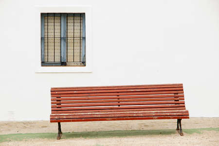 bank and facade on a street in Arcos de la Frontera, Cadiz. Andalusia, Spainの写真素材