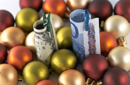 christmas moneyの写真素材
