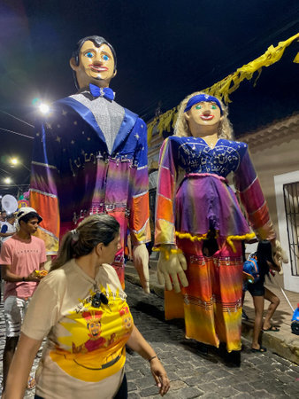 Carnival In the streets of Olinda in Brazilのeditorial素材