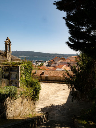 View of the village Muros in Galicia in Spain