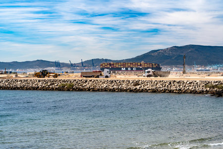 Pier Renovation and Maritime Infrastructure at Algeciras Harbourのeditorial素材