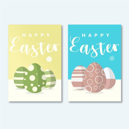 Easter card design 2-packのイラスト素材
