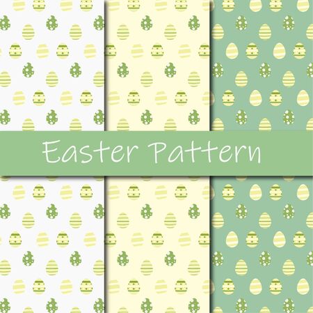 Easter pattern 3-packのイラスト素材
