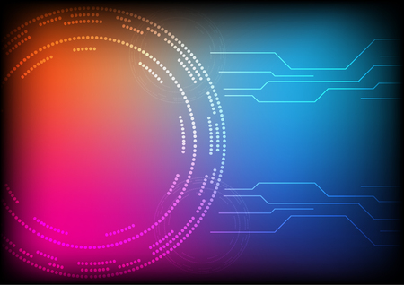 Circle Technology Backgroundのイラスト素材
