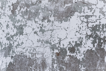 Wall fragment with scratches and cracksの写真素材