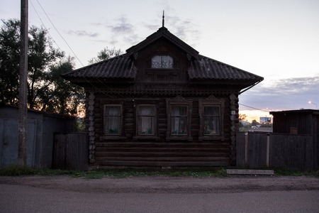 House is Made of Old Timberのeditorial素材