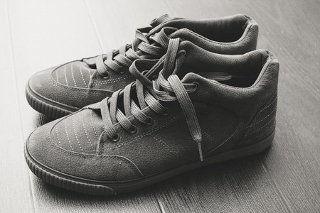 Men's shoes, men's fashion life.boots. Monochrome concept.の写真素材
