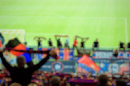 Abstract soccer stadium tribune for use a backgroundの写真素材