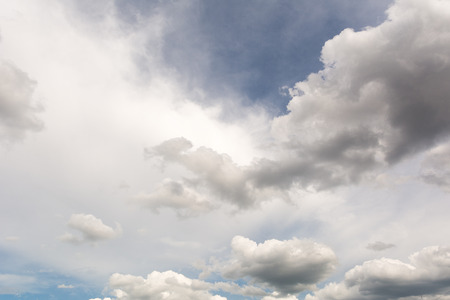 The vast blue sky and clouds skyの写真素材