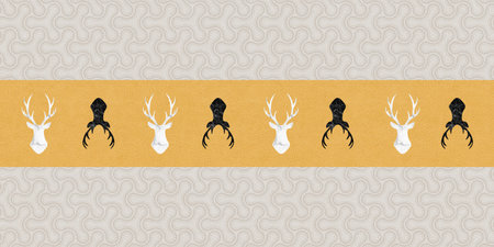 Modern minimalist abstract art illustration. Artistic backgrounds can be applied to a wide range of creative design projects: posters, packaging, cards, banners, wallpapers, muralsの写真素材