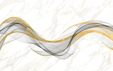 Abstract line art pattern, modern minimalist style art drawing.の写真素材