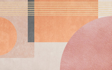 Abstract geometric background in pastel colors. Minimalistic design.の写真素材