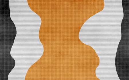 grunge background with space for text or image in orange and blackの写真素材