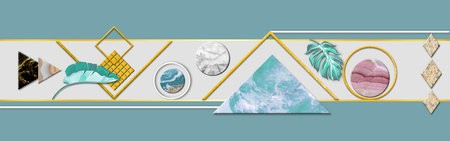 Horizontal banner with an abstract image of the planet Earth. Vector illustration