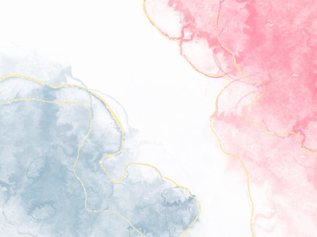 Abstract watercolor background. Hand-drawn illustration for your design.の写真素材