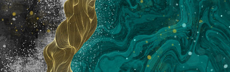 Marble abstract acrylic background. Marbling artwork texture. Agate ripple pattern. Gold powder.の写真素材