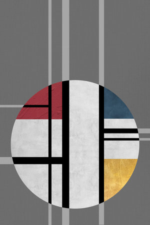 Flag of the Netherlands in the form of a stone with a patternの写真素材