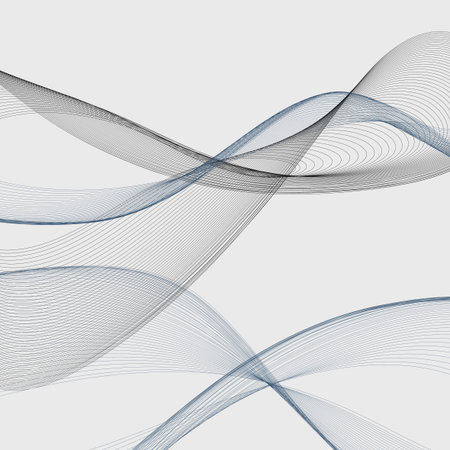 Abstract vector background, transparent waved lines for brochure, website, flyer design.